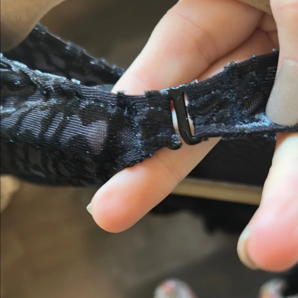 SKIMS Black Mesh Jumpsuit with keyhole back, built in gloves - Picture 12 of 15